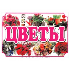 Рекламный стенд подвесной "Цветы"